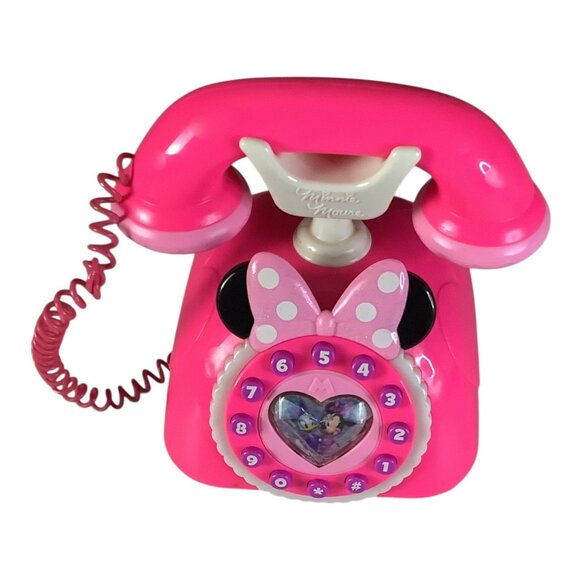 Disney Store Minnie Mouse Happy Helpers Phone Playset Lights‎ & Sounds Pink Toy - Picture 7 of 11
